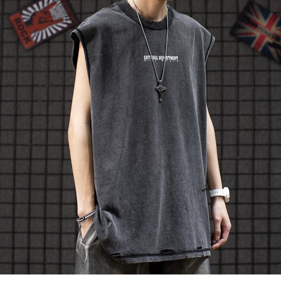 >>>Deadstock Vintage Tank Vest Top Tee - Picture 3 of 3